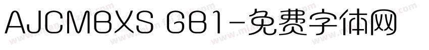 AJCMBXS GB1字体转换